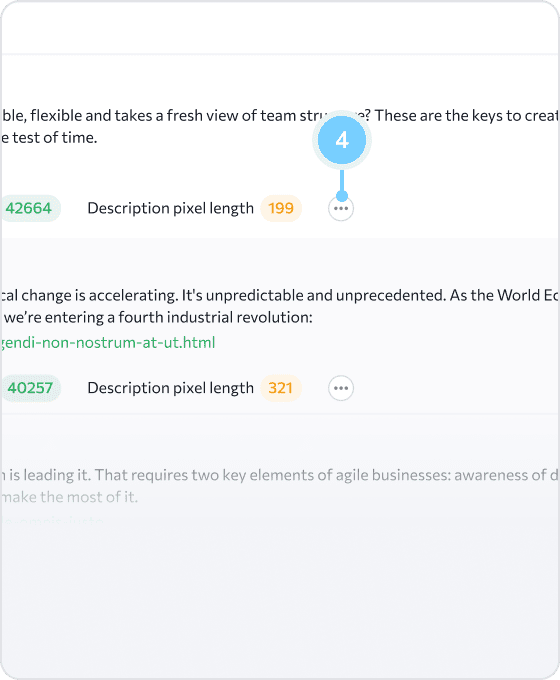 Analyze SERP for 110+ on-page and off-page metrics