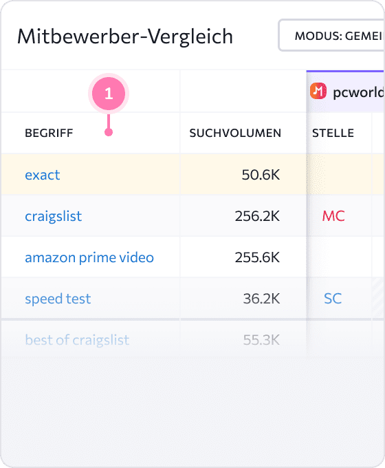 Verstehe, welche Keywords du verwenden solltest - analysiere aktuelle Begriffe und finde neue